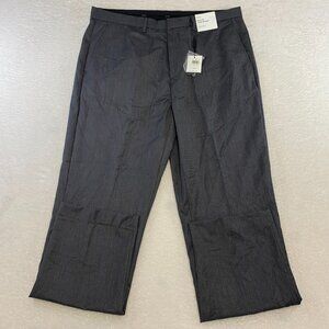 70$ MSRP NWT CALVIN KLEIN Classic Fit Gray Houndstooth Dress Pants Men's 38x34
